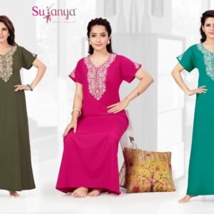 1502A PV Align Embroidery Nighties
