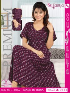 8507 Nighties Alpine Pleated