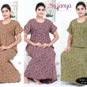 2572 PV Pleated Nighty