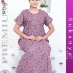 women pv pleated nightie design 2572 – Sukanya She Is Special
