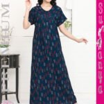 women alpine pleated nightie design 8563 – Sukanya She Is Special