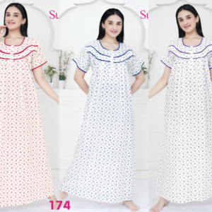 174 Cotton Pleated Nighties