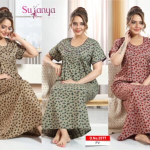 2577 PV Pleated Nighties