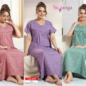 2578 PV Pleated Nighties