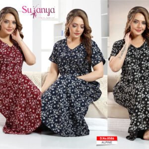 8586 Alpine Pleated Nighties