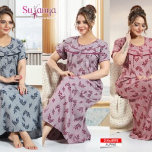 8592 Alpine Pleated Nighties
