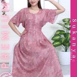 Elegant Single Flared Gown in Alpine Fabric – Style 7535