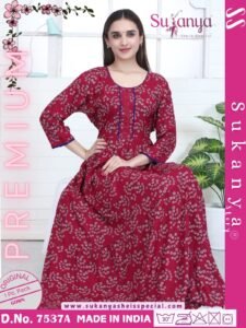 7537 Elegant Single Flared Alpine Gown