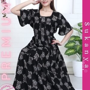 Elegant Double Flared Gown in Alpine Fabric – Style 7538