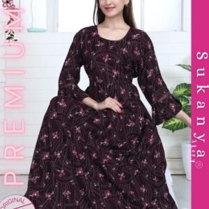 Elegant Double Flared Gown in Alpine Fabric – Style 7540