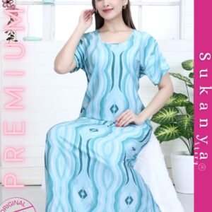 Super Premium Modal Satin A-Line Nighty – SP104